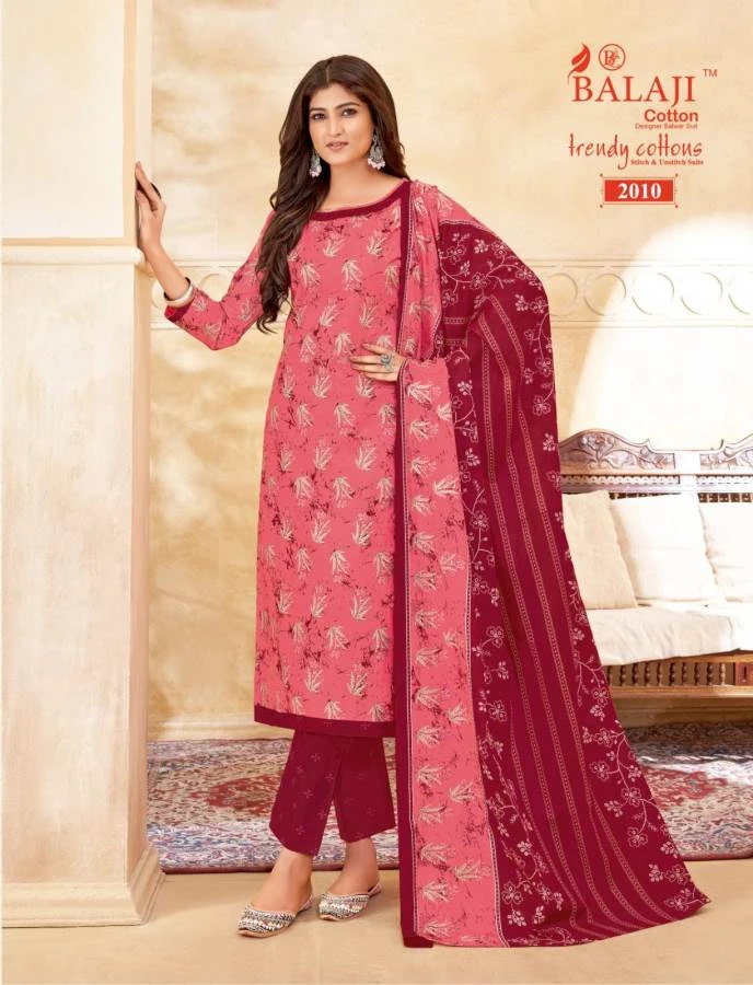 Balaji Trendy Cotton Vol 2 Cotton Wholesale Salwar Suit Catalog — Wholesale Salwar Suits, MPA wholesale from Surat - Gallery Image 3